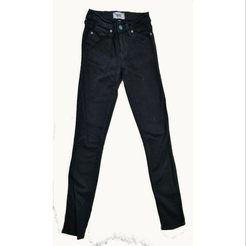 Paige Transcend  Verdugo Ultra Skinny Women's Black Jeans, Womens Size 24